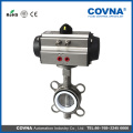 wafer type stainless steel disc pneumatic butterfly valve with CE and RoHS certificate